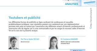 YouTuber, Twitcher, Streamers - Publicité et marketing des influenceurs - Lamy Droit de l'immatériel