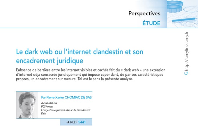 Dark Web & Dark Net - PCS Avocat - Encadrement juridique de l'internet clandestin