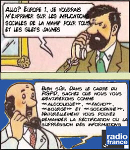 27.02.2019 – Entre « facho » et « voix de vieille pédale » le fichage des auditeurs d&rsquo;Europe 1.