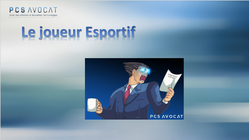 Formation professionnelle de PCS Avocat sur le thème du joueur esportif et les compétitions de jeux vidéo