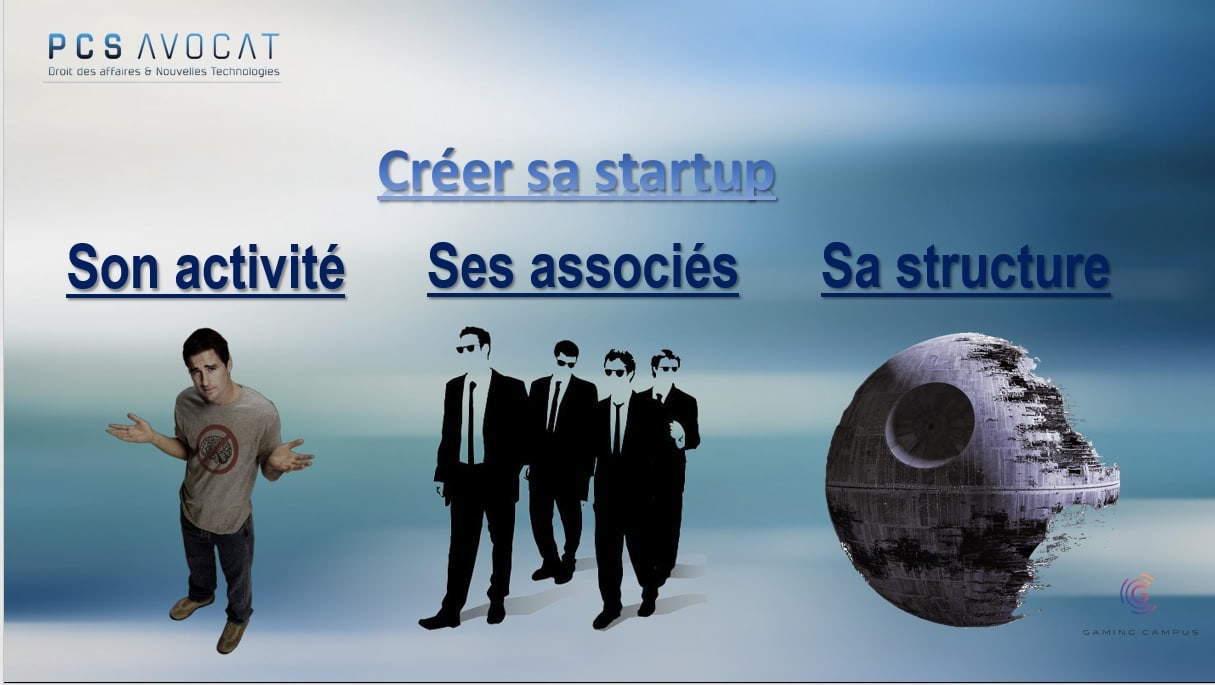 Startup entrepreneur formation droit des sociétés PCS Avocat