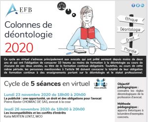 EFB Formation : La publicité,  une opportunité, un droit et des obligations pour les avocats