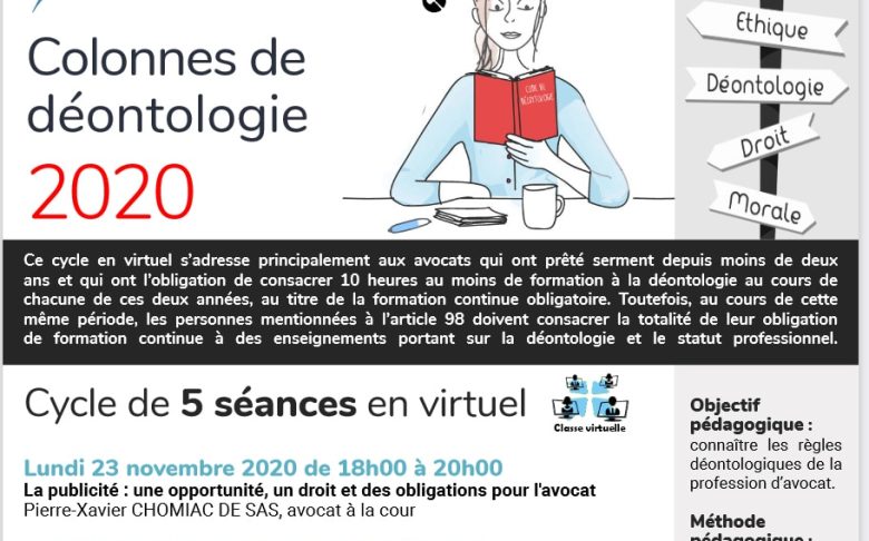 EFB Formation : Publicité et communication des avocats - Colonnes de déontologies