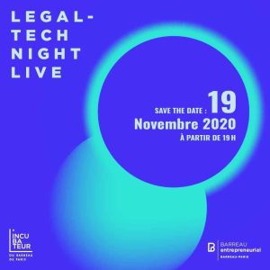 Incubateur du Barreau de Paris – Nuit des legaltech 2020