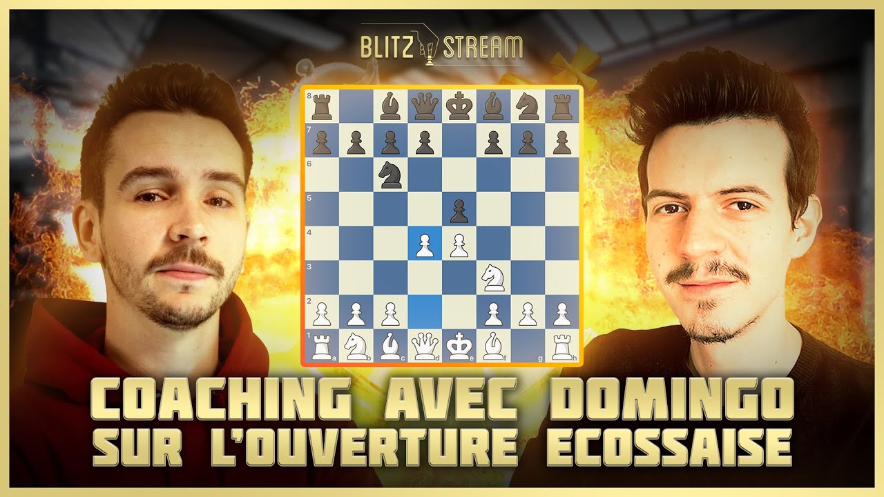 L'influenceur Domingo et Blitzstream proposant des contenus audiovisuels sur le thème des échecs
