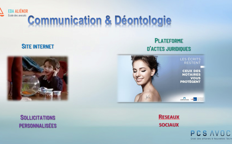 Formation sur la communication et déontologie de l'avocat - EDA Aliénor