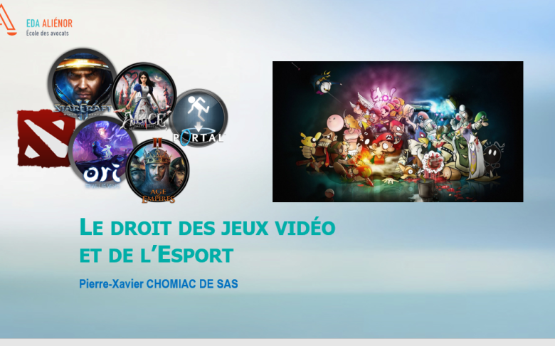 Formation de PX Chomiac de Sas sur le droit de l'e-sport et des jeux vidéo