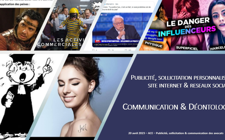 Formation ACE JA - Communication & déontologie de l'avocat