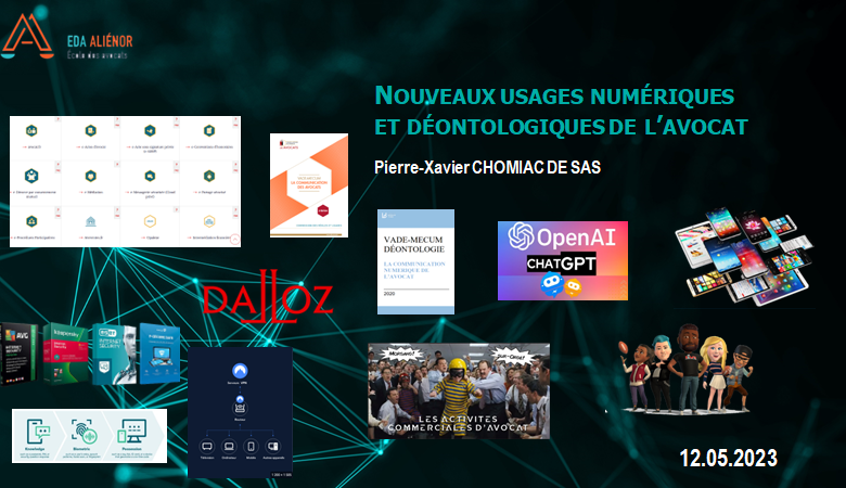 Formation animée par Pierre Xavier Chomiac de Sas sur les outils numériques des avocats