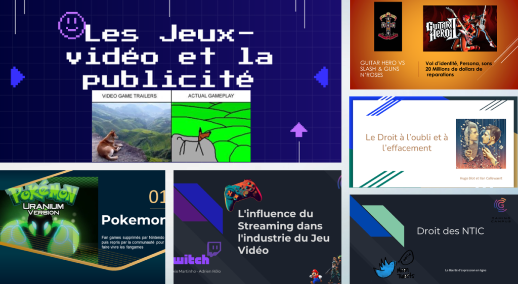 Cours de droit du numérique de PCS Avocat au sein du Gaming Campus en octobre 2023