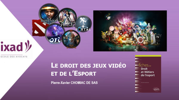 Formation de PCS Avocat sur le thème du droit des jeux vidéo et de l'esport