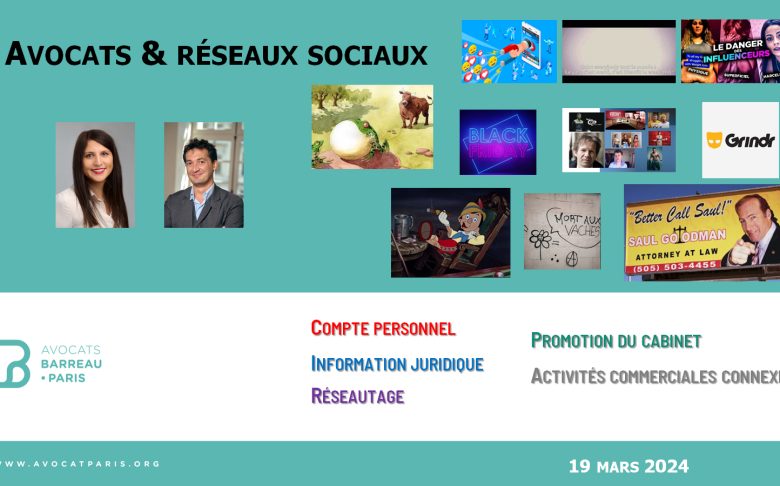 2024.03.19 - Barreau Entrepreneurial - Avocats & Réseaux Sociaux