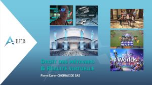 2024.04.23 – Formation EFB – Droit des metavers & réalité virtuelle