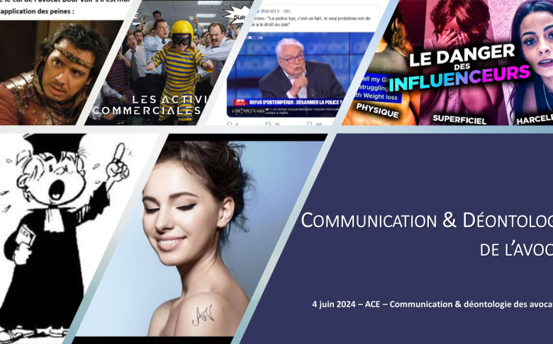 Formation de Me Chomiac de Sas au sein de l'ACEJA des avocats sur le thème des règles déontologiques liées à la communication des avocats