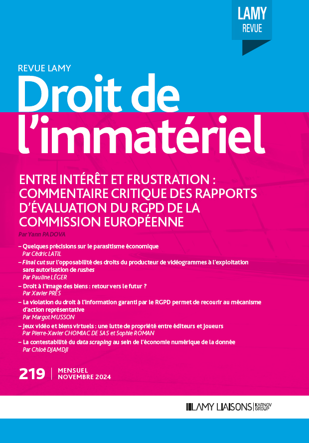 RLDI - Jeux vidéo & biens virtuels - une lutte de propriété entre éditeurs et jeux vidéo